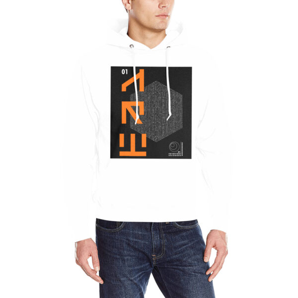01 Binary Art Men's Classic Hoodie - Image 2