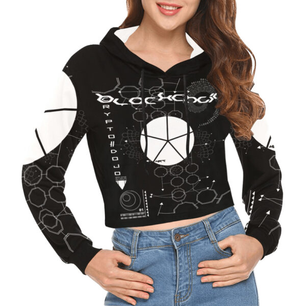 Blockchain Women's Cropped Hoodie