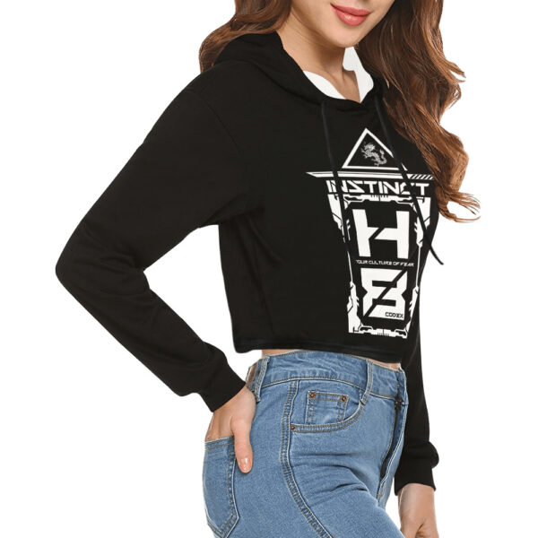 Instinct H8 Your Culture Of Fear Women's All Cropped Hoodie - Image 2