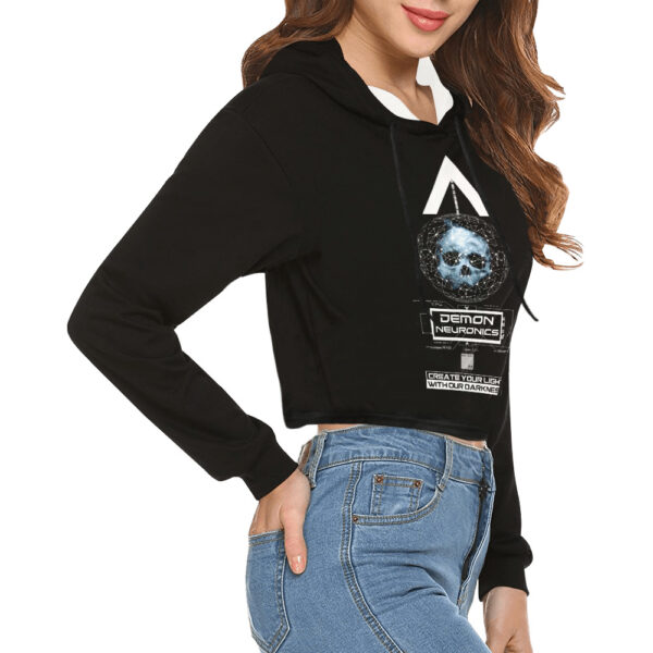 Demon Neuronics Women's Cropped Hoodie - Image 2