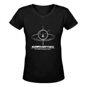 KarmaTec No Time For Bullshit V-Neck Women's T-Shirt