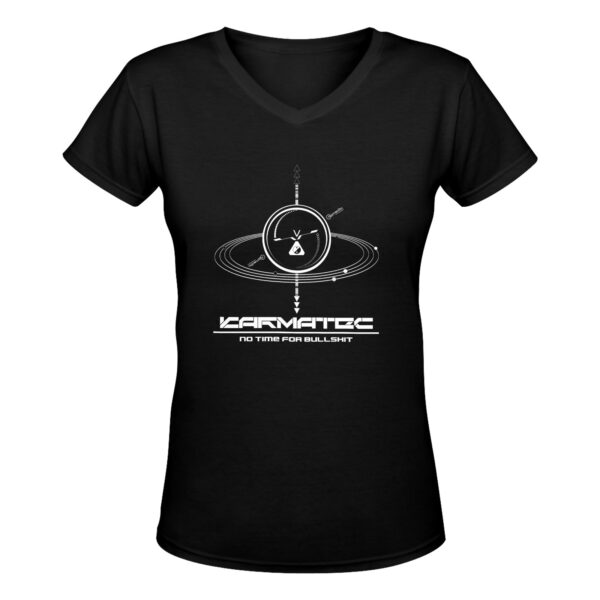 KarmaTec No Time For Bullshit V-Neck Women's T-Shirt