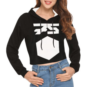 75 Women's All Over Print Cropped Hoodie