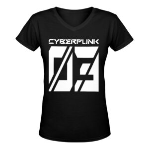 Cyberpunk V-Neck Women's T-Shirt