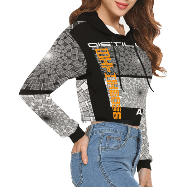 Multiverse Distilled Art Women's Cropped Hoodie - Image 2