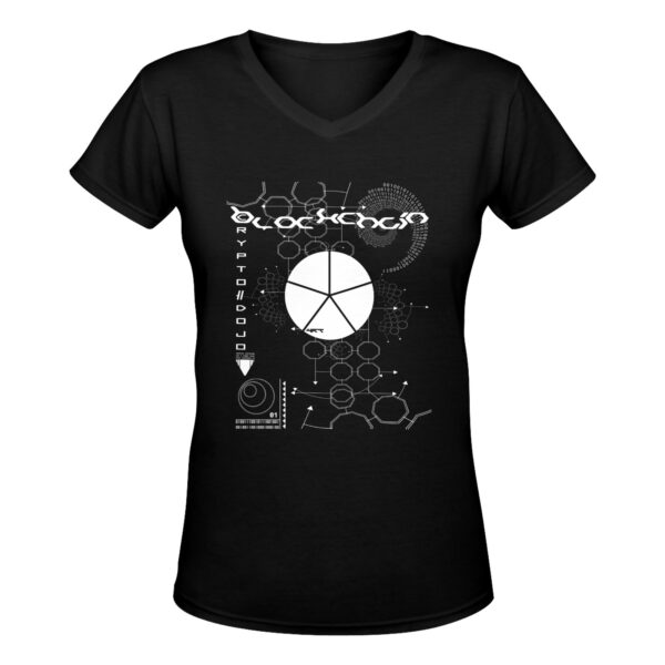 Blockchain V-Neck Women's T-Shirt