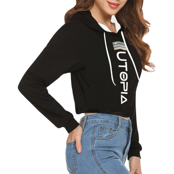 Utopia Women's Cropped Hoodie - Image 2