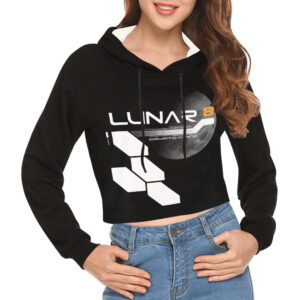 Lunar 8 Crypto Mining Women's Cropped Hoodie