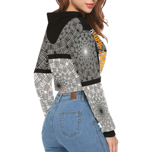Multiverse Distilled Art Women's Cropped Hoodie - Image 3