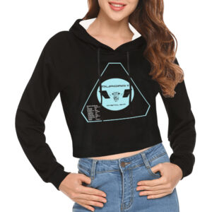 Aurora II Orbital Bar Women's Cropped Hoodie